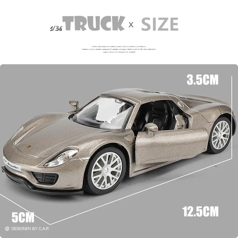 1:36 Porsche 918 Sports Car model