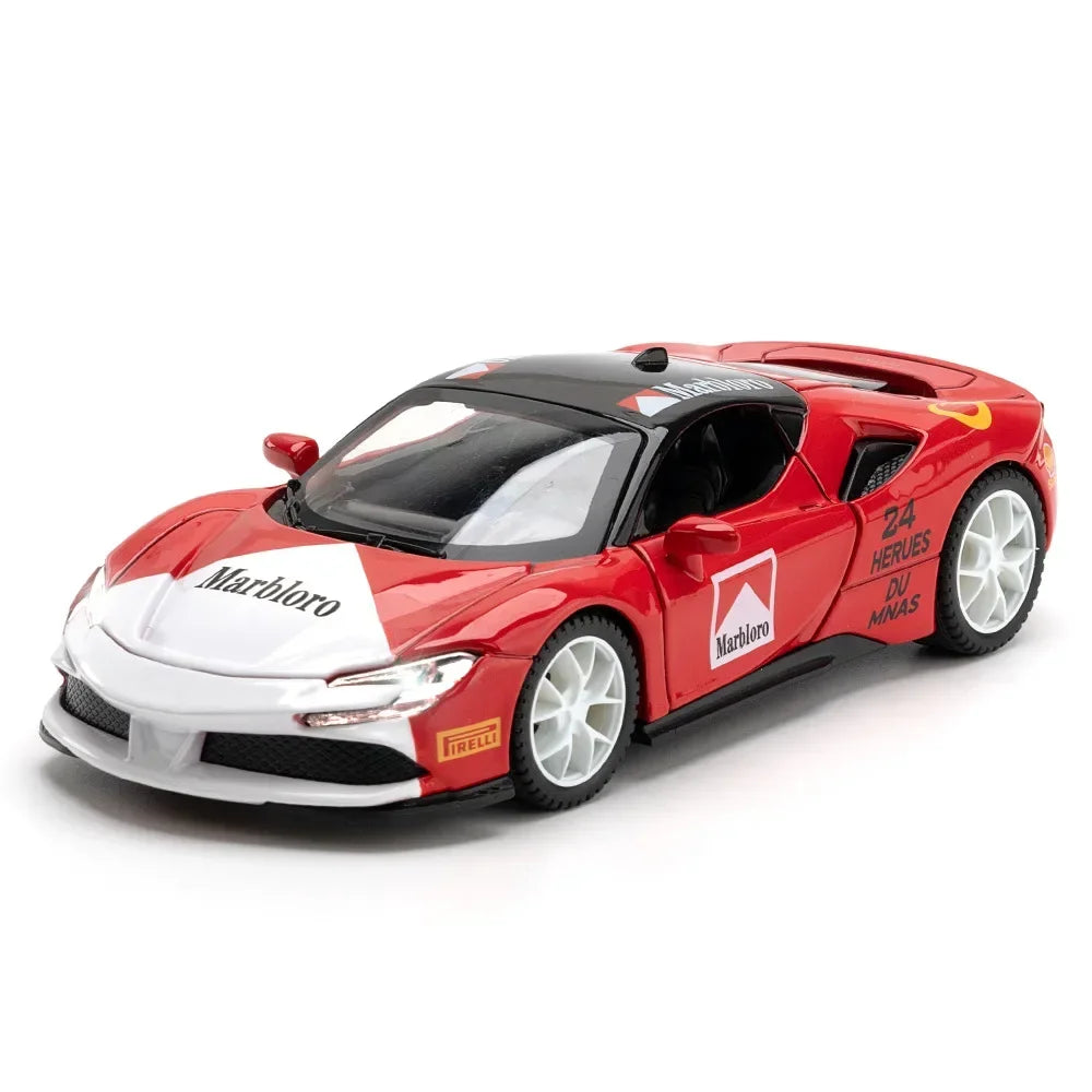 1:32 Ferrari SF90 sports car Diecast Metal