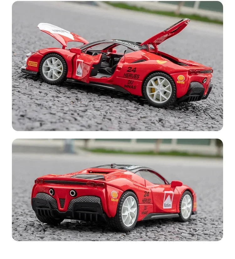 1:32 Ferrari SF90 sports car Diecast Metal