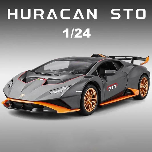 1:24 Lambos Huracan STO Alloy Sports Car Model Diecast