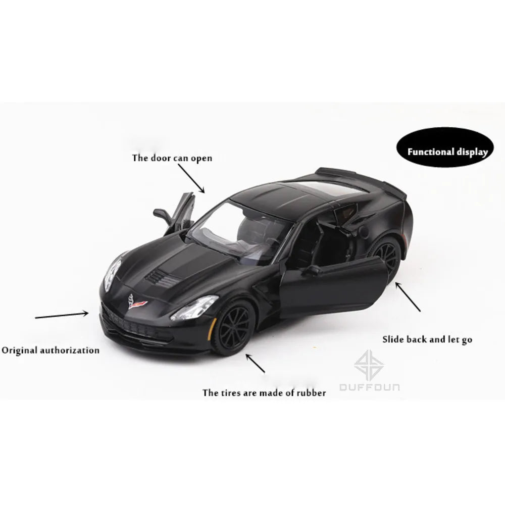 1/36 Chevrolet Corvette C7 Alloy Diecast model