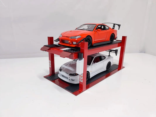 1/18 1/24 1/43 1/64 Parking Rack Lift Garage Model Car Scene